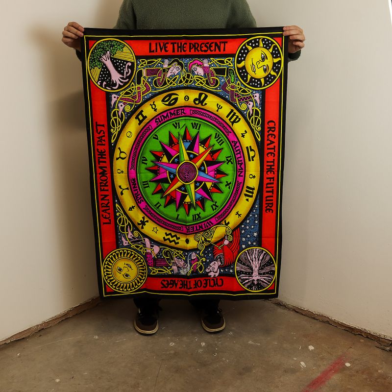 Väggdekoration i Bomull (70x110cm) - Livets Cirkel