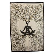 Väggdekoration i Bomull (70x110cm) - Chakra Jordkontakt