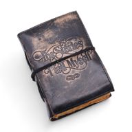 Tjock Läderanteckningsbok med Rufasade Kanter (5x3.5") - The Stories I Tell Myself