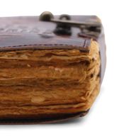 Tjock Läderanteckningsbok med Rufasade Kanter (6x4") - The Book of Untold Stories