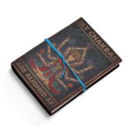 Tryckt Läderanteckningsbok (7x5") - My Chakras are Aligned AF - 200 Sidor