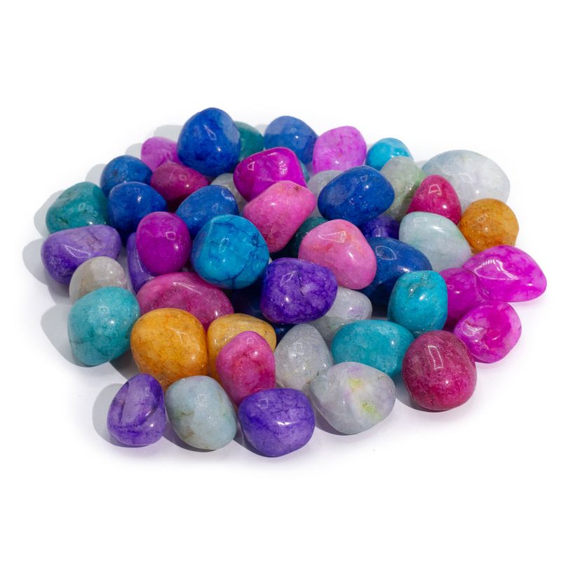Blandad Behandlad Krackelerad Kvarts - 1kg (ca 70 stenar)