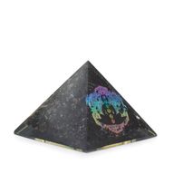 Liten Orgonitpyramid 5.5x4.5cm - Chakrabuddha - Svarta Turmalinspån
