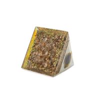 Medelstor Orgonitpyramid 7x6cm - Inlindad Ametist - Kopparspån