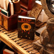 Tryckt Läderanteckningsbok (7x5") - Stop Doom Scrolling - 200 Sidor