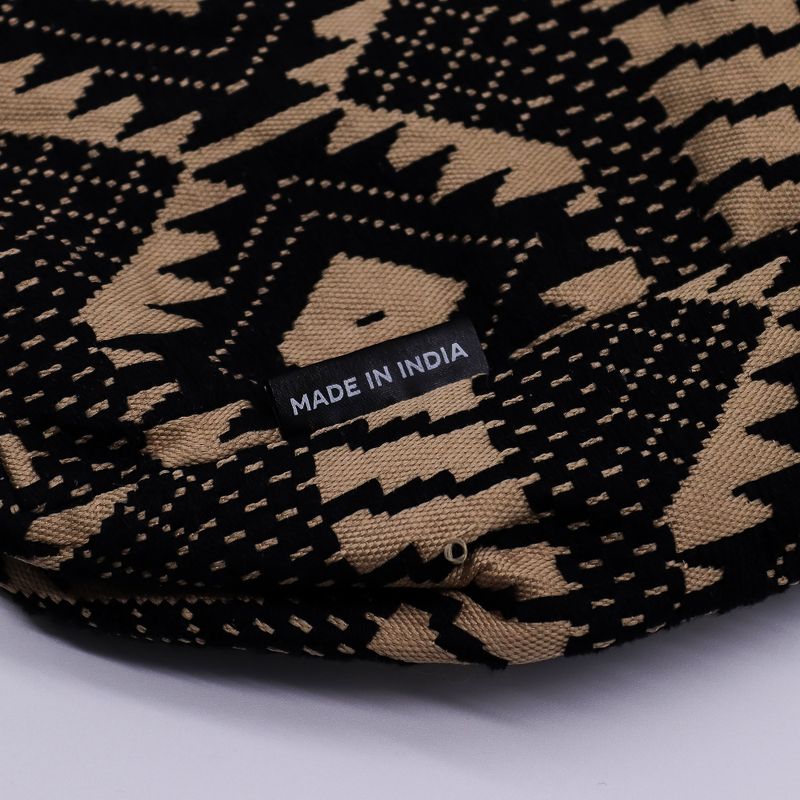 Nomad Sari Jacquard Naturväska – Desert Loom – Wander Muse Axelremsväska