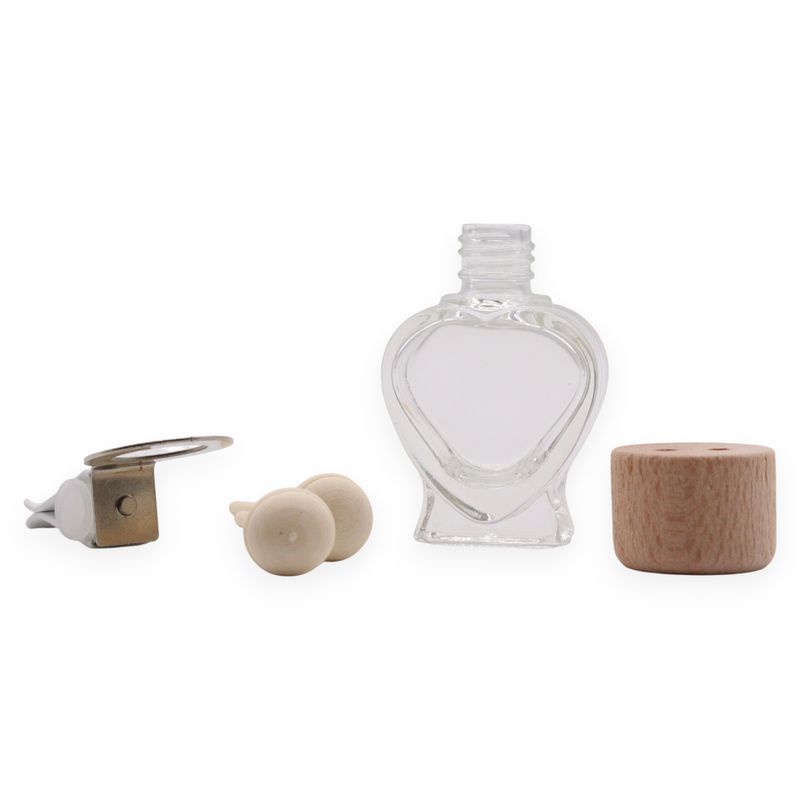 Genomskinliga Diffusorflaskor till Bilen - till Ventilationsutblås – 8ml (3 olika designer x 4)