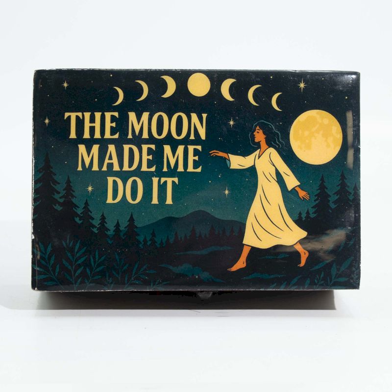 Medelstor Emaljerad Ask - The Moon Made me Do It