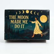 Medelstor Emaljerad Ask - The Moon Made me Do It