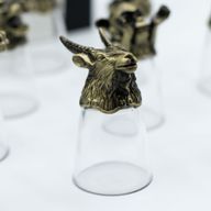 Gåvoset med 12 Bottom Up Shotglas (25ml) - Kinesiska Zodiak-varelser