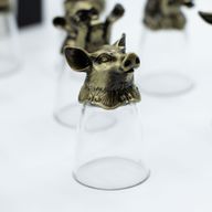 Gåvoset med 12 Bottom Up Shotglas (25ml) - Kinesiska Zodiak-varelser