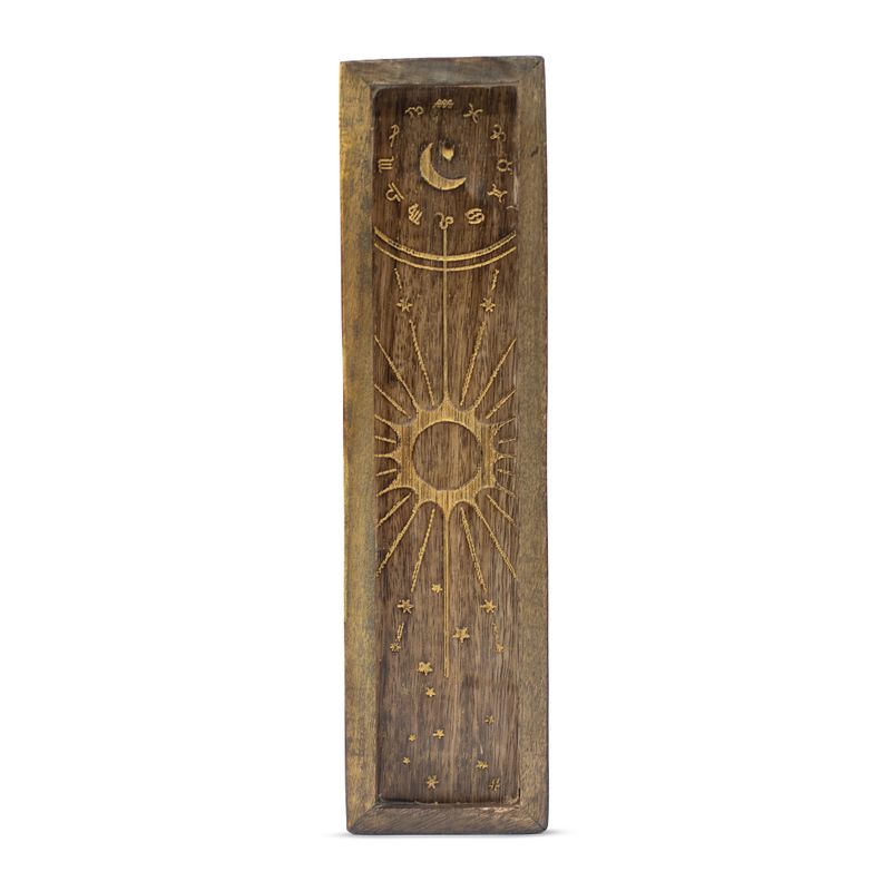 Rökelsehållare & Kristallbricka med Zodiakdesign