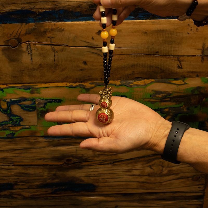 Feng Shui Hängande Talisman - Kalebass för Hälsa & Långt Liv