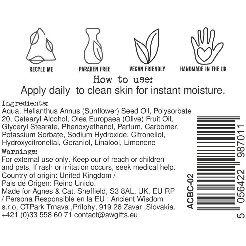 Hand- & Hudkräm - Havssalt & Mossa - 300ml