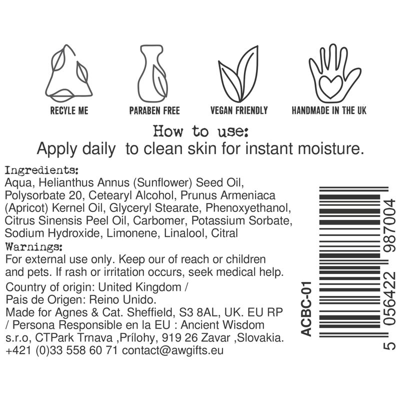 Hand- & Hudkräm - Klementin - 300ml