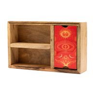 Tarotbox med Tre Fack och Korthållare