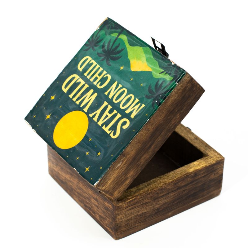 Liten Emaljerad Ask - Stay Wild Moon Child