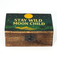 Medelstor Emaljerad Ask - Stay Wild Moon Child