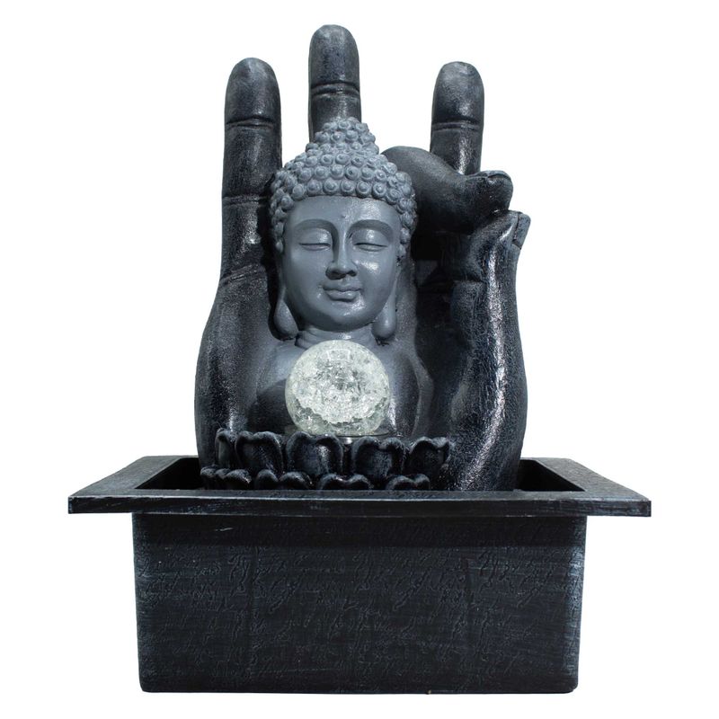 Bordsfontän - Buddhahuvud & Hand