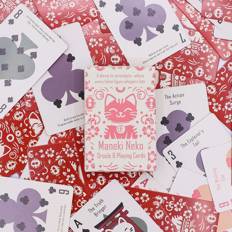 Lyckokatter Spel- & Orakelkort – Maneki Neko Lek