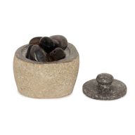 Jordande Kruka i Naturlig Flodsten – Liten (ca 9x7 cm)