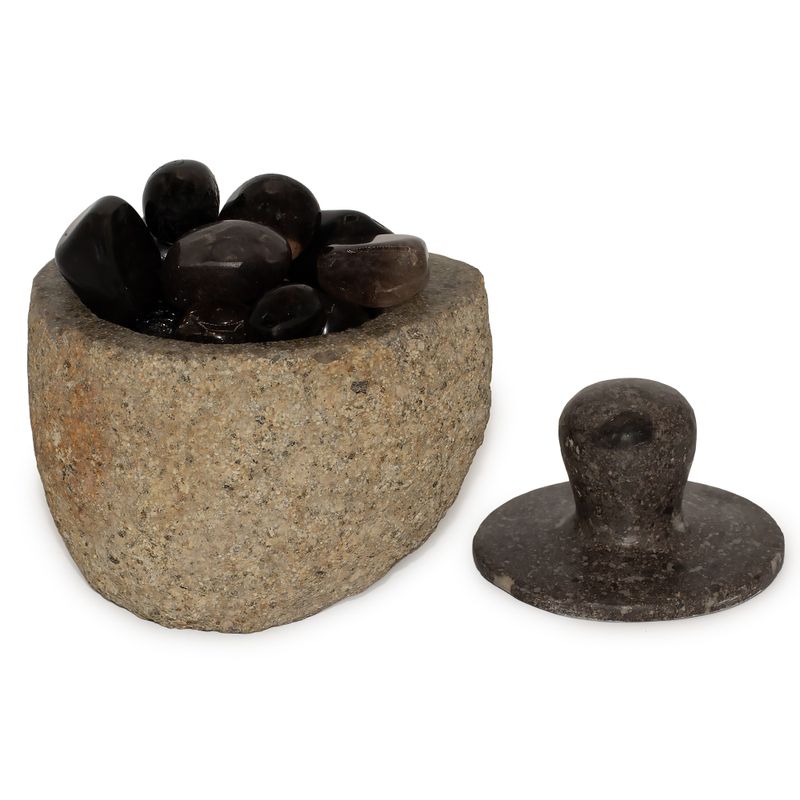 Jordande Kruka i Naturlig Flodsten – Mellan (ca 12x8 cm)