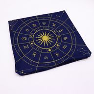 Tarotduk/Läggduk - Zodiaken (75x75cm)