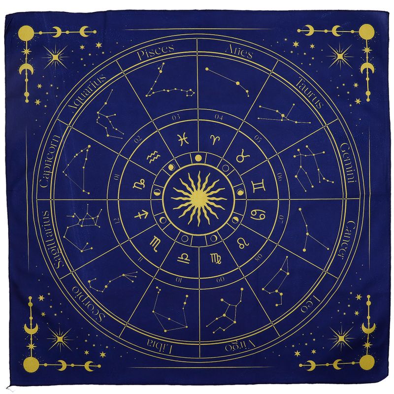 Tarotduk/Läggduk - Zodiaken (75x75cm)