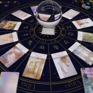 Tarotduk/Läggduk - Zodiaken (75x75cm)