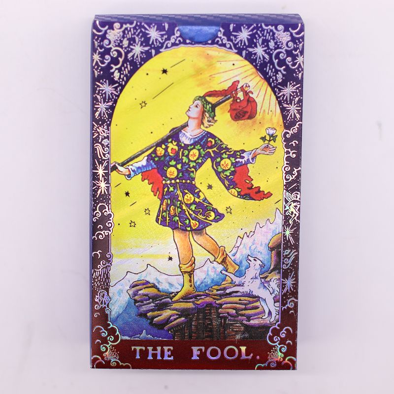 Tarotkortlek med Blå Folie - Mandala - med Guidehäfte