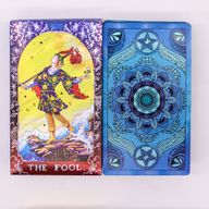 Tarotkortlek med Blå Folie - Mandala - med Guidehäfte