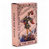 Tarotkortlek med Roséguldfolie - Månfas - med Guidehäfte