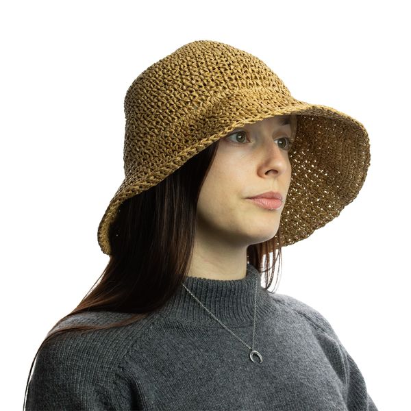 Nomad Sari Stråhatt - Naturlig Kaffebrun