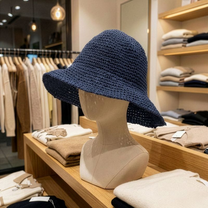 Nomad Sari Stråhatt - Marinblå