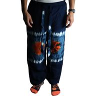 Loungebyxor i Japan-stil - M - Blå, Turkos / Orange