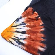 Loungebyxor i Japan-stil - L - Svart, Chokladfärg / Orange