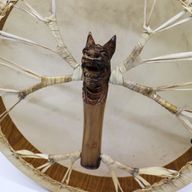 Drakens Ande - Shamansk Trumma & Pinne - Stämbar - 40cm