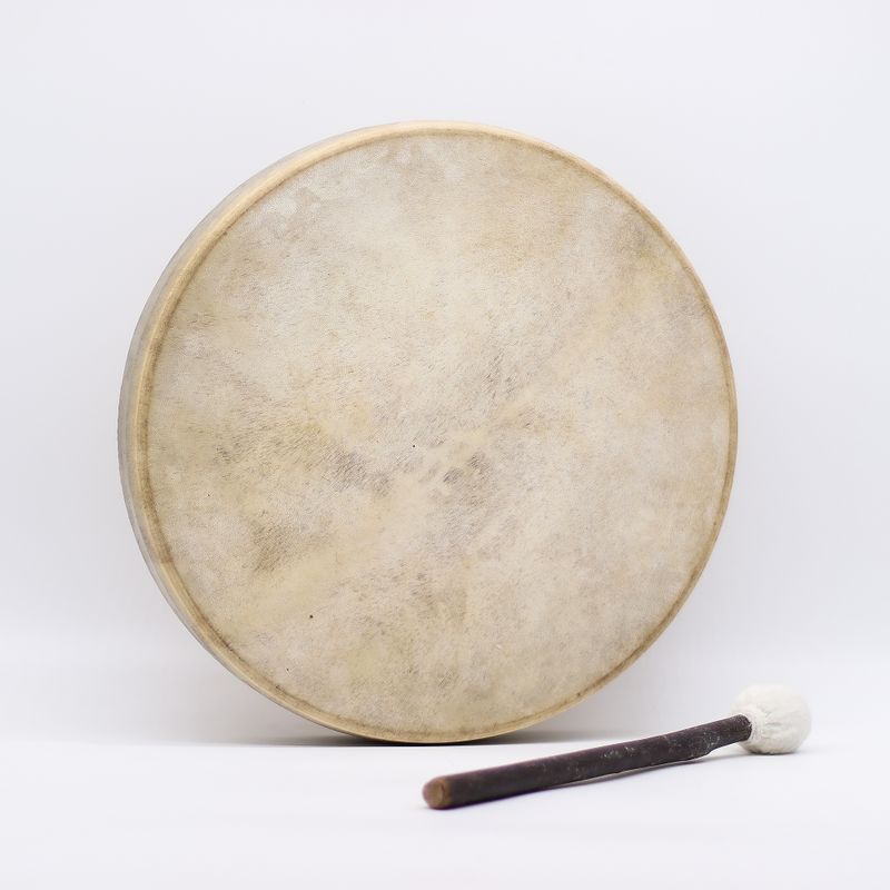 Vargens Ande - Shamansk Trumma & Pinne - Stämbar - 40cm