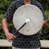 Vargens Ande - Shamansk Trumma & Pinne - Stämbar - 40cm