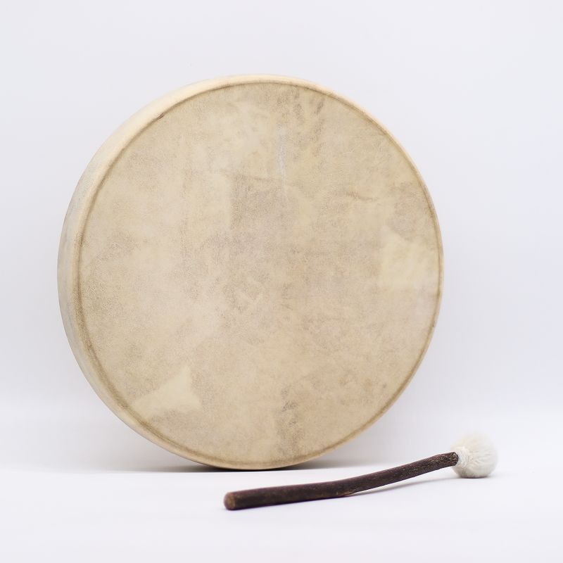 Björnens Ande - Shamansk Trumma & Pinne - Stämbar - 40cm