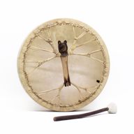 Björnens Ande - Shamansk Trumma & Pinne - Stämbar - 40cm