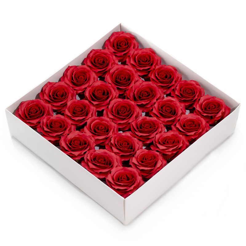 Tvålblommor till Hantverk - (5-lager) Romantisk Ros - Vinröd