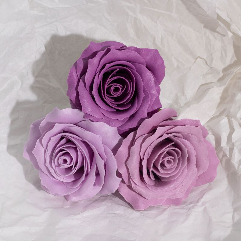 Tvålblommor till Hantverk - (5-lager) Romantisk Ros - Nyanserade Färger - Lavendelskimmer
