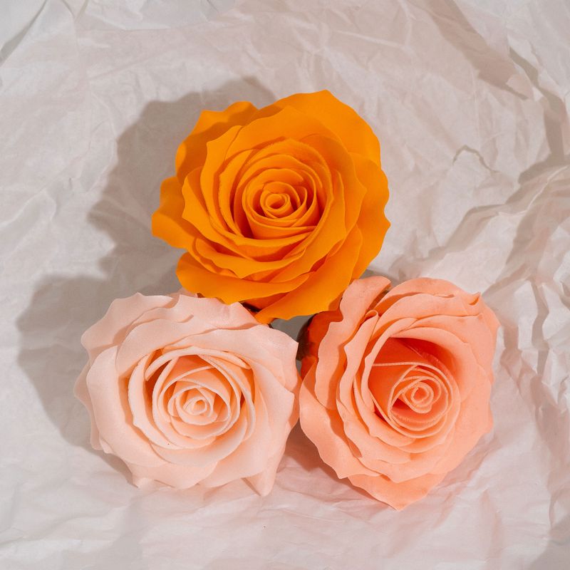 Tvålblommor till Hantverk - (5-lager) Romantisk Ros - Nyanserade Färger - Persikoskimmer