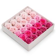 Tvålblommor till Hantverk - (5-lager) Romantisk Ros - Nyanserade Färger - Rosa Skimmer