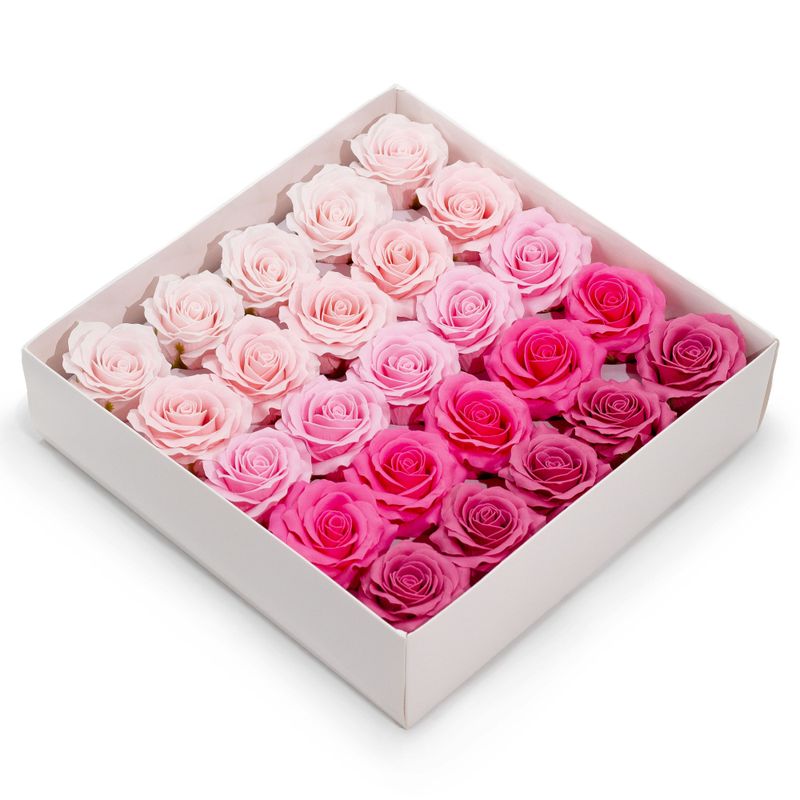 Tvålblommor till Hantverk - (5-lager) Romantisk Ros - Nyanserade Färger - Rosa Skimmer