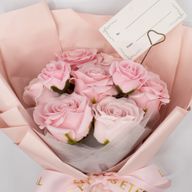 Stor Bukett Rosa Rosor - Kärleken är Evig - Presentkort