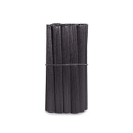 Svarta Tjocka Fiberrör - 15mm x 15cm Bunt  - Ca 20