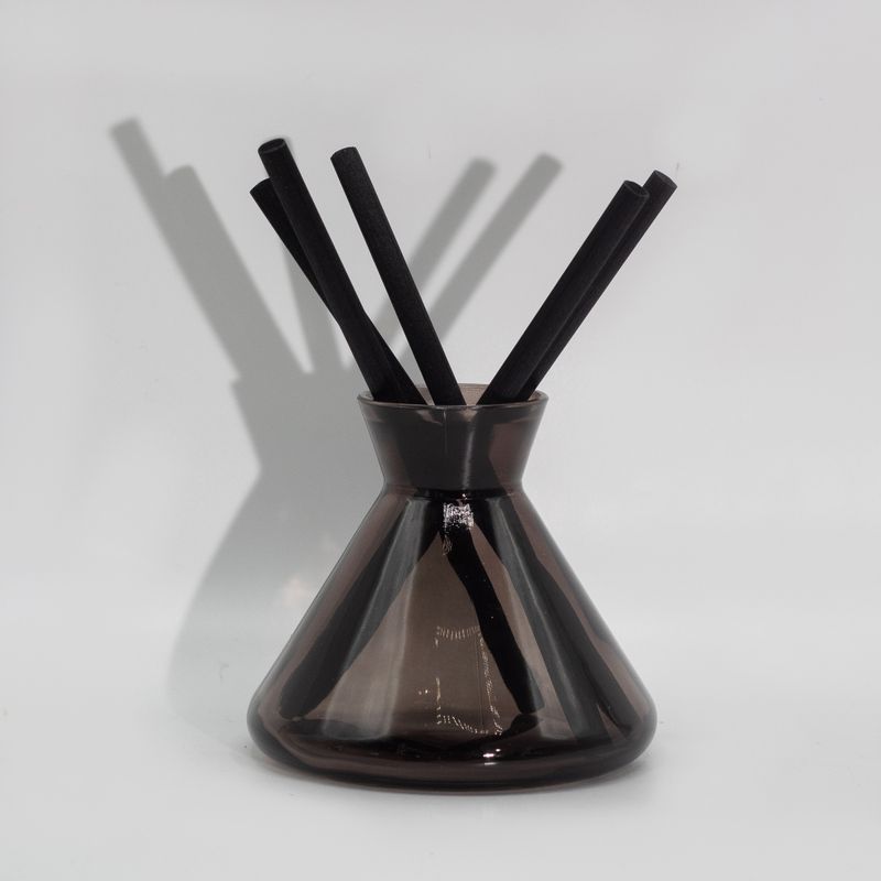 Svarta Tjocka Fiberrör - 8mm x 18cm Bunt  - Ca 20