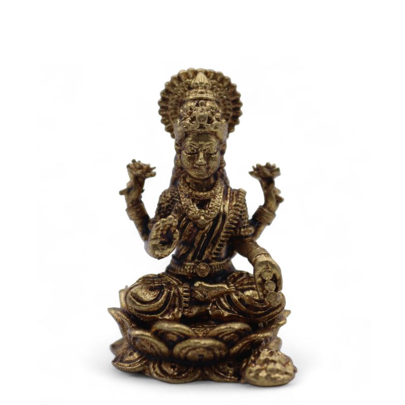 Miniatyrstaty av Guden Laxmi (11g)  - 30mm